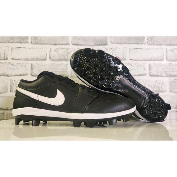Nike Air Jordan 1 Retro MCS Low Black White CJ8524-011 sz 16 Men Baseball Cleats main image 6